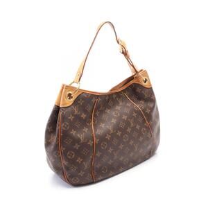 Louis Vuitton Galliera Monogram Shoulder Bag Canvas Leather Brown